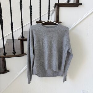 Alice + Olivia Classic Gray Cashmere Sweater